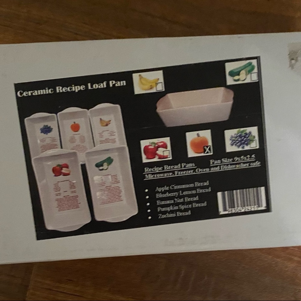 Ceramic Recipe Loaf Pan pumpkin spice